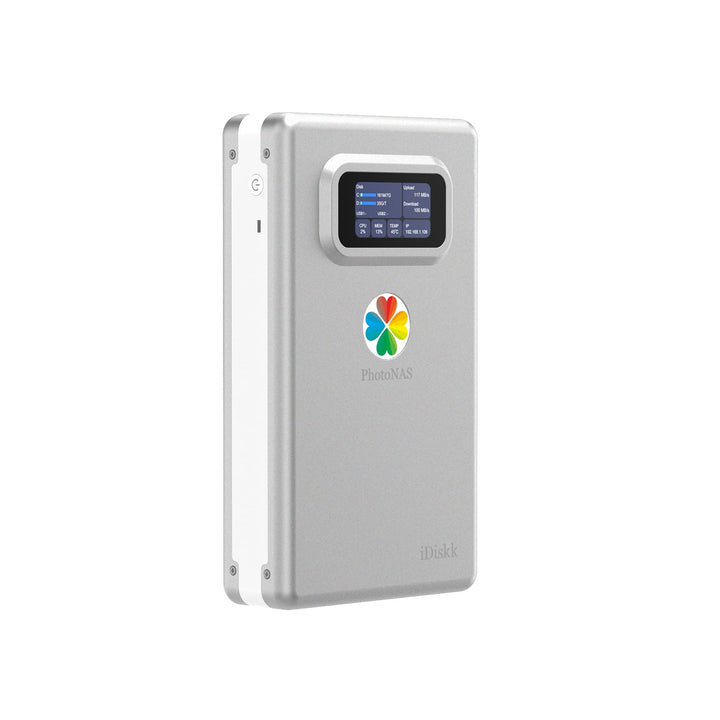 iDiskk NAS Netzwerkspeicher 1TB, Cloud-Speichergerät mit HDD, Fernzugriff, Auto-Backup, Geräteübergr