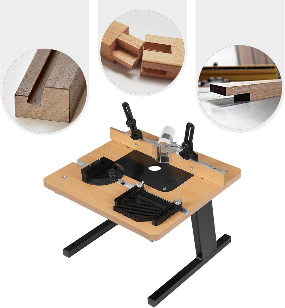 Oberfrästisch Frästisch Tisch, Tischfräse für Holz, Arbeitsstation mit Staubabsaugung, 200kg Tragkra