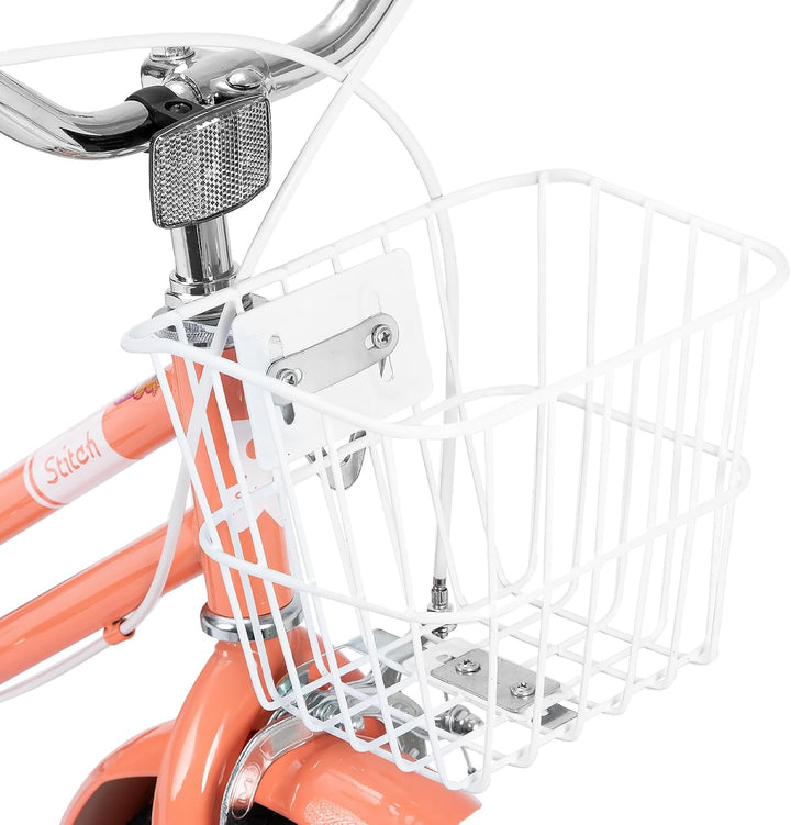 STITCH Bubble 12/14/16/18 Zoll Kinderfahrrad für 2-9 Mädchen Fahrrad, Mädchen Fahrrad mit Stabilisat