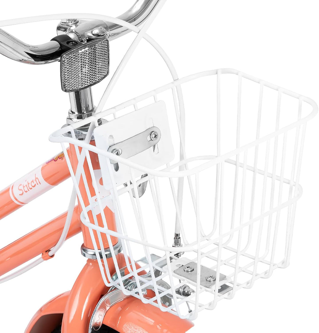 STITCH Bubble 12/14/16/18 Zoll Kinderfahrrad für 2-9 Mädchen Fahrrad, Mädchen Fahrrad mit Stabilisat