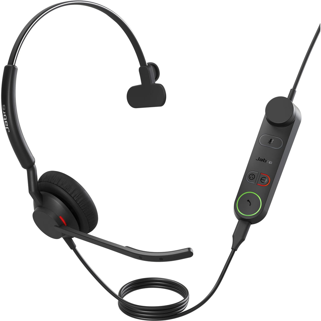 Jabra Engage 50 II schnurgebundenes Mono-Headset mit Link Call Control, geräuschunterdrückender 3-Mi