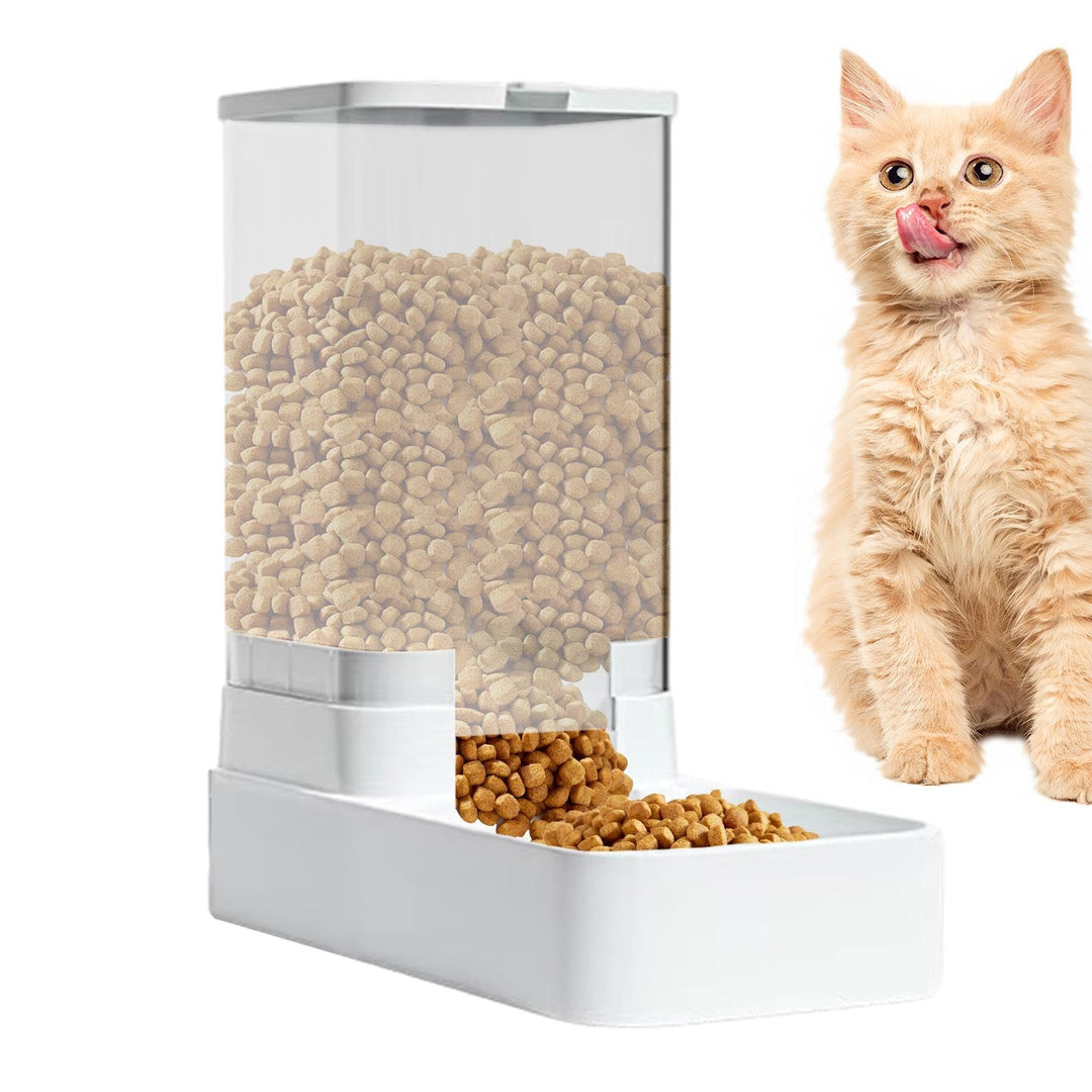 Futterautomat Katze, 3.8L Automatischer Futterspender, Wasserspender Für Hunde, Futterautomat Hund,