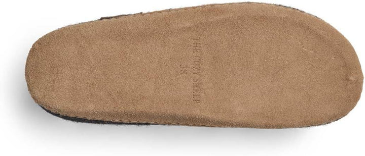 THE COZY SHEEP Filzpantoffeln mit Ledersohle | Praktische Damen &amp; Herren Hausschuhe Sommer und Winte