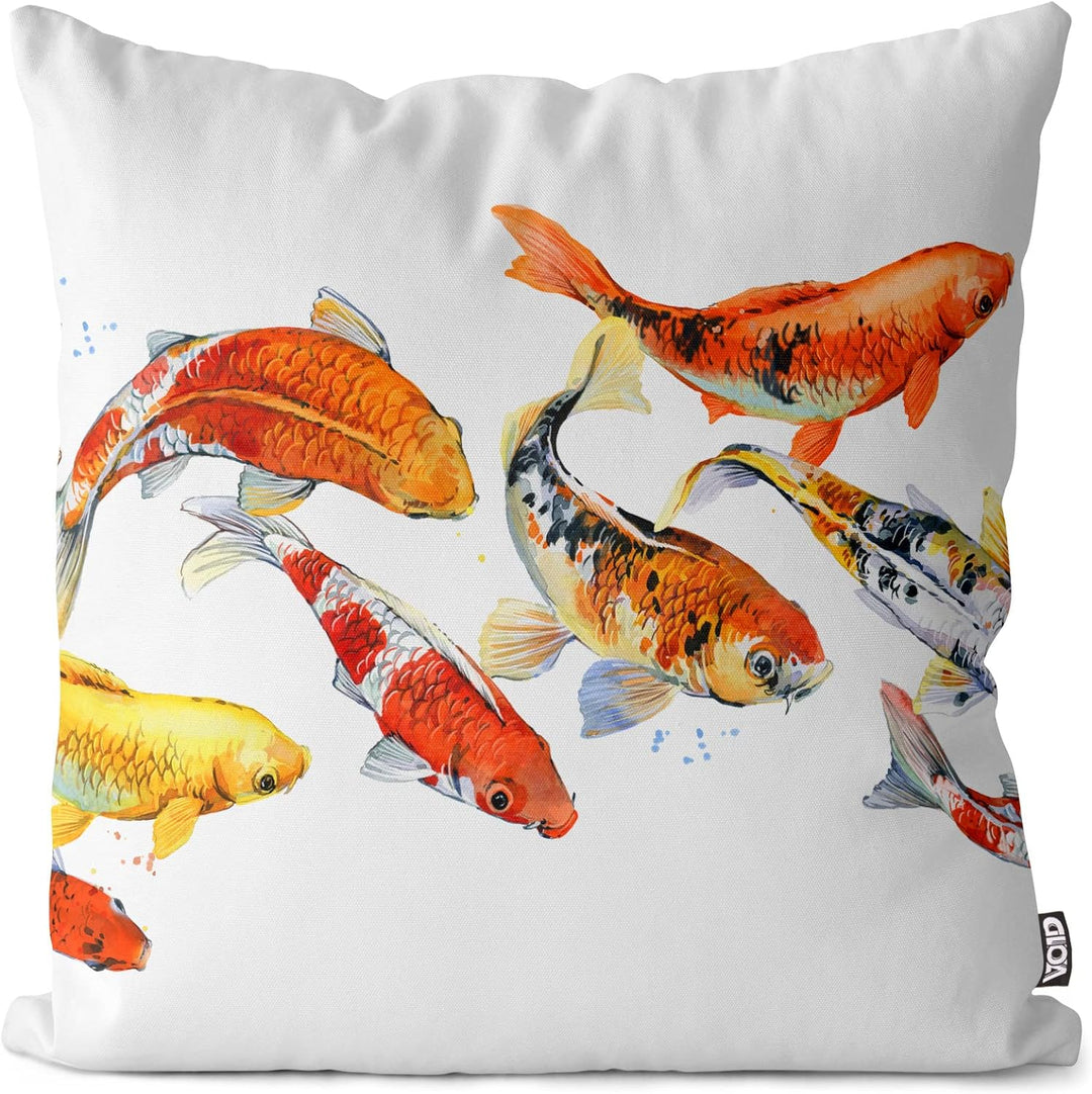 VOID Koi Karpfen Kissenbezug Kissenhülle Sofakissen Kissen Deko Outdoor-Kissen Dekokissen, Kissen Gr