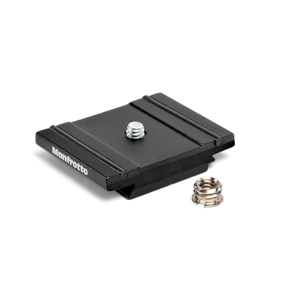 Manfrotto 200PL Schnellwechselplatte aus Alluminium, Kamerastative, leicht und kompakt, leichte und
