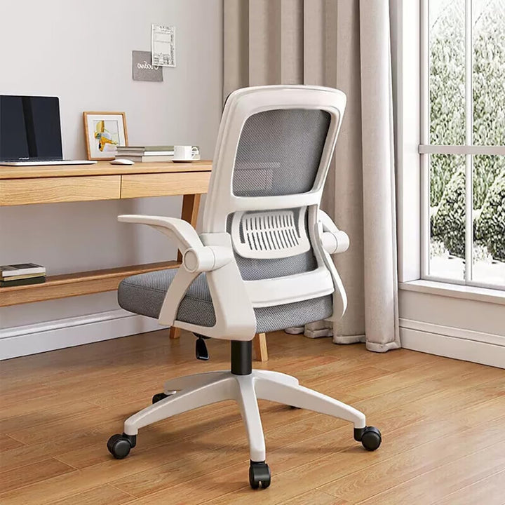 Bürostuhl,Ergonomischer Drehstuhl mit Atmungsaktiver Mesh-Rückenlehne,Hochklappbaren Armlehnen und L