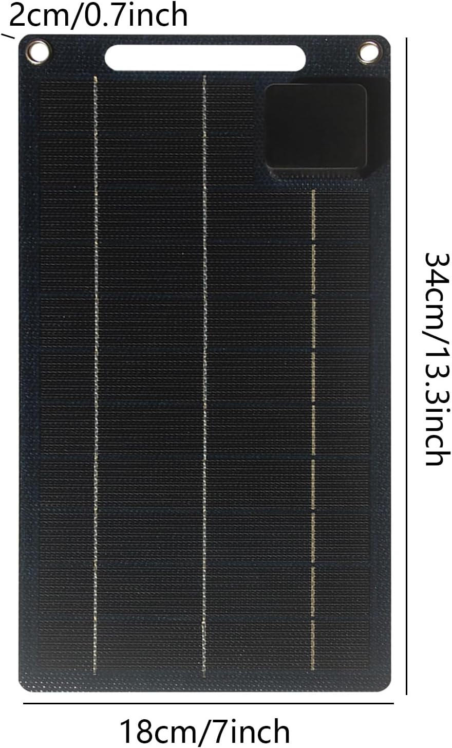 100 W Solarpanel | Outdoor-USB-Telefon-Ladegerät 100 W – wasserdichte Ladebank für den Aussenbereich