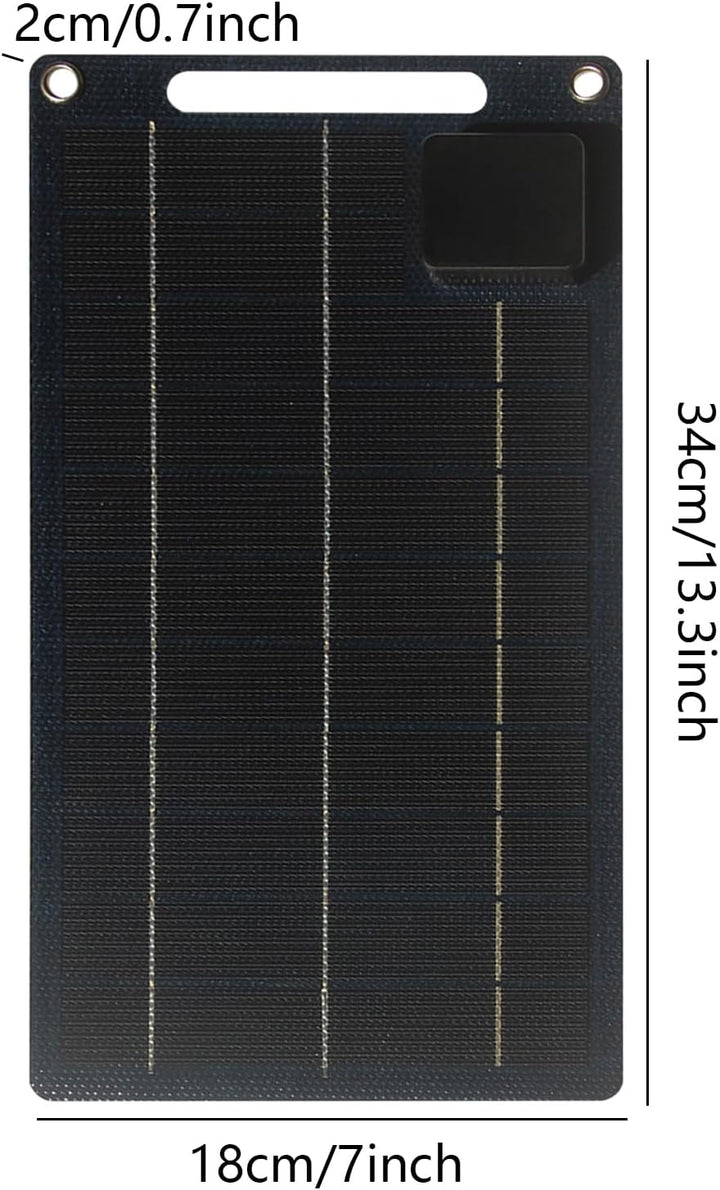 100 W Solarpanel | Outdoor-USB-Telefon-Ladegerät 100 W – wasserdichte Ladebank für den Aussenbereich