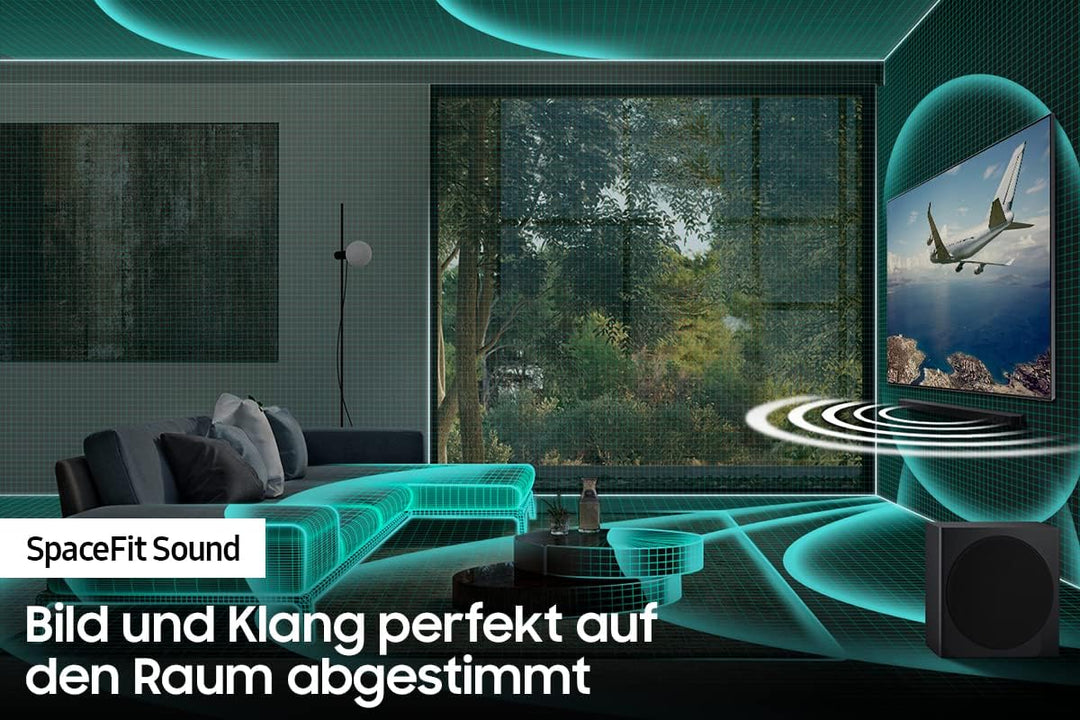 Samsung HW-Q935B 9.1.4-Kanal Q-Soundbar (Deutsches Modell), Rücklautsprecher inklusive, kabelloses
