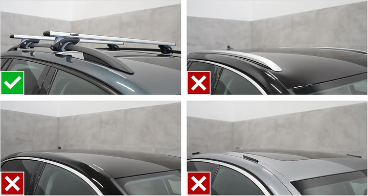 Kompletter Aluminium-Dachträger Relingträger Easy Line Basic Plus 135 cm für BMW X3 E83 SUV 2003-201