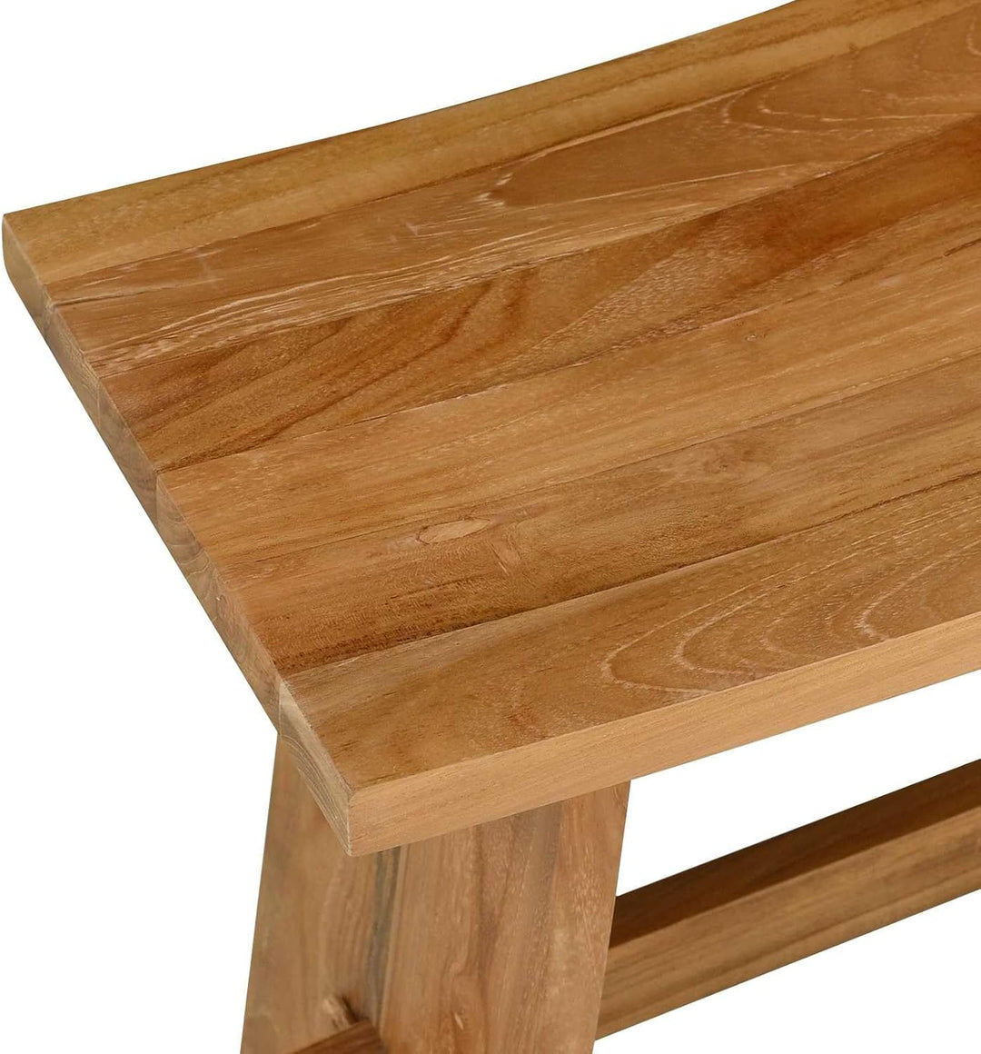 vidaXL Badezimmer Hocker Braun 50 x 29,5 x 50,5 cm Massivholz Teak, Badezimmer, Rechteckig, Minimali