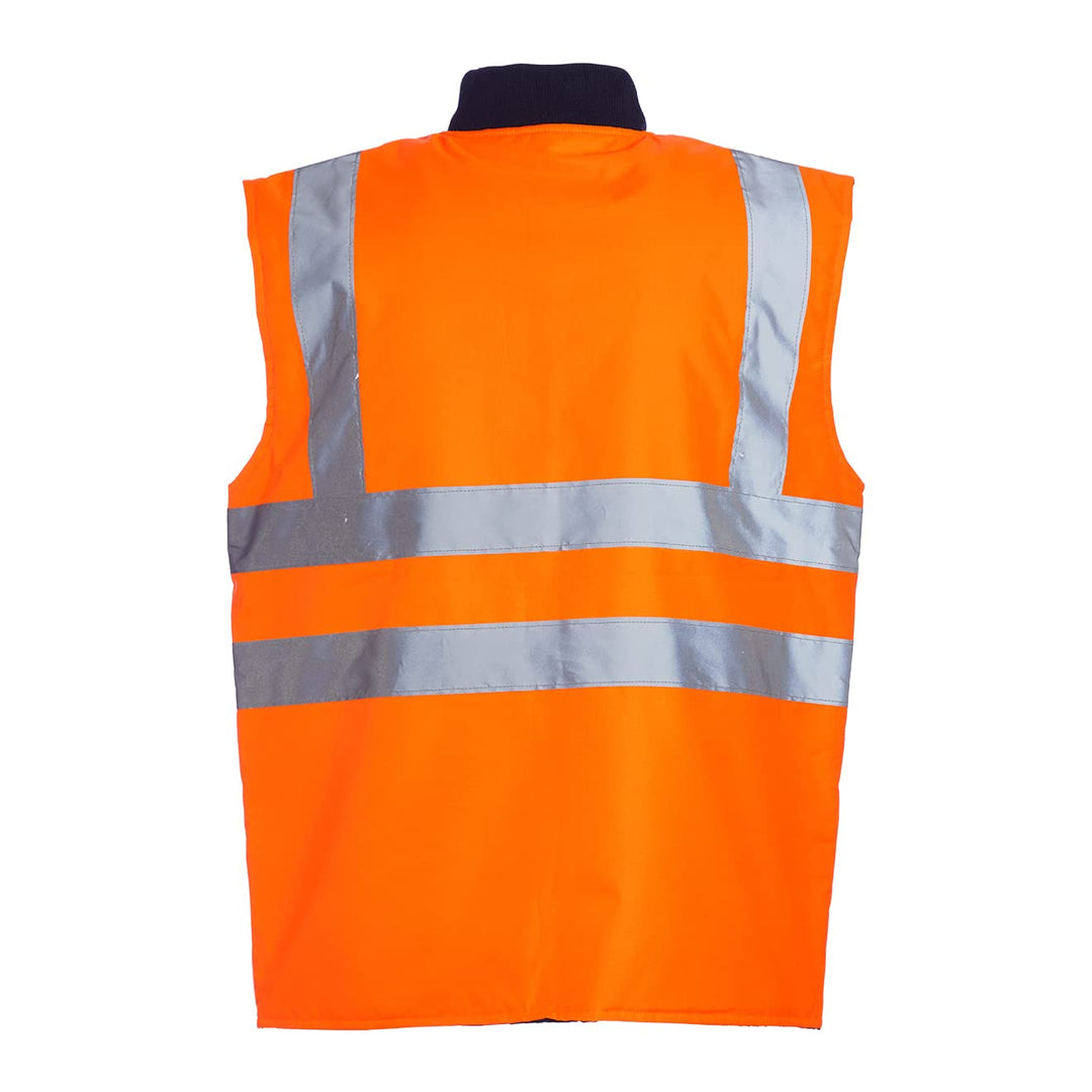 Blackrock Wende-Bodywarmer, für Herren und Damen, gesteppt, mit warmem Reissverschluss, hohe Sichtba