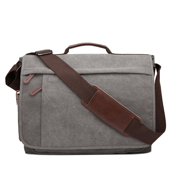 Neuleben Vintage Gross Umhängetasche Schultertasche 17 Zoll Laptoptasche Canvas Messenger Bag Damen