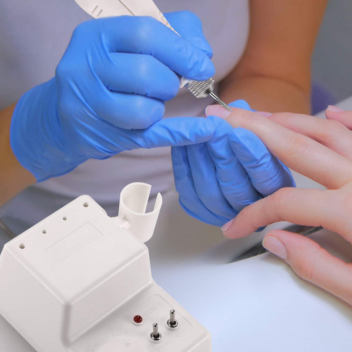 Nagelfräser elektrisch JSDA® 6MW Inkl Diamant 4x Bits Set und 1x Keramik Aufsatz Maniküre/Pediküre F
