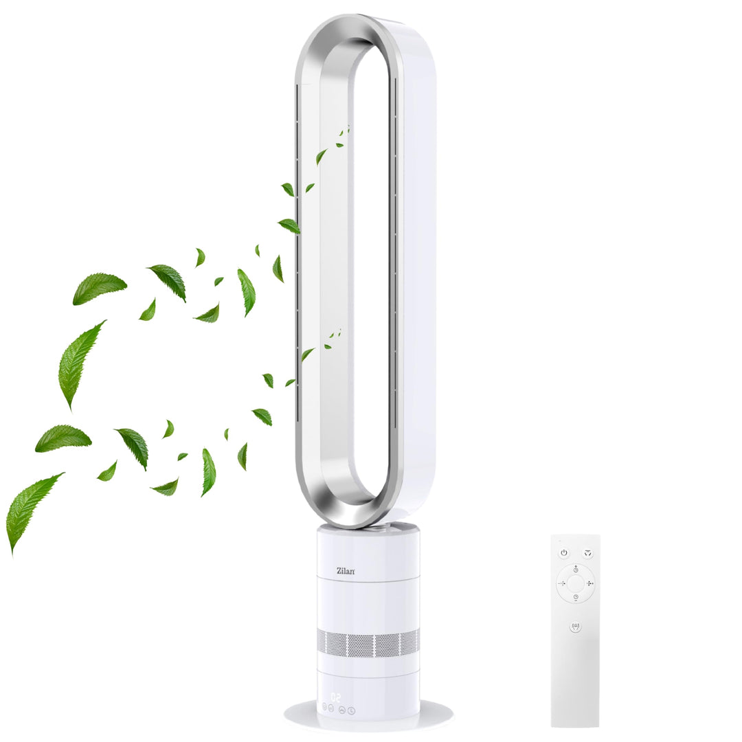 Zilan Turmventilator leise mit Fernbedienung – energiesparender BLDC Motor Standventilator mit Kühlu