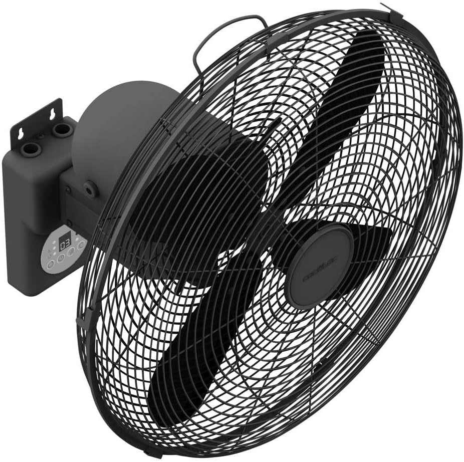 Cecotec - Wandventilatoren EnergySilence 4500 Power Wall Control Black, 50W, 30 cm, 4 aerodynamische