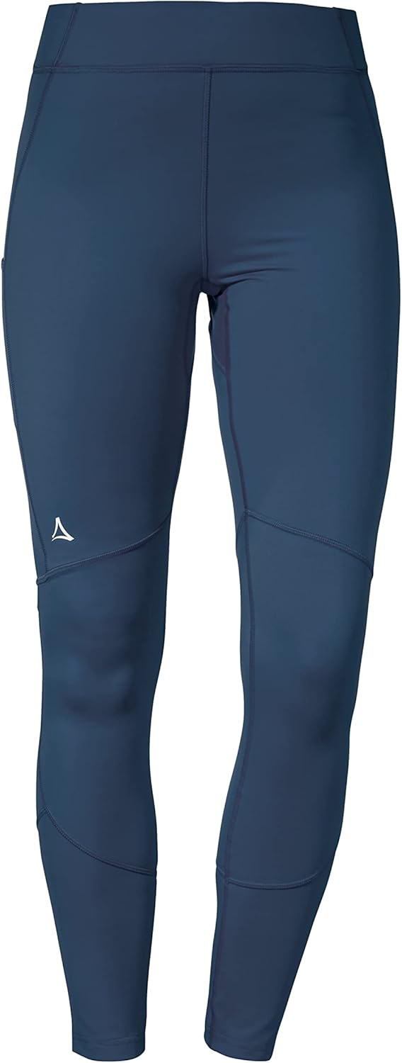 Schöffel Damen Tight Imada L, Wanderleggings mit integrierter Handytasche, Sportleggings mit elastis