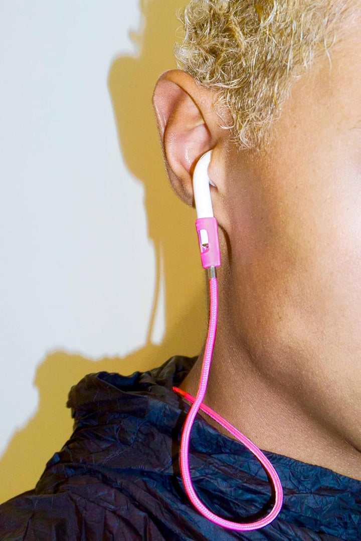 Tapper Active - Rosa Nylon/Edelstahlband für AirPods & AirPods Pro Rosa / Edelstahl, Rosa / Edelstah