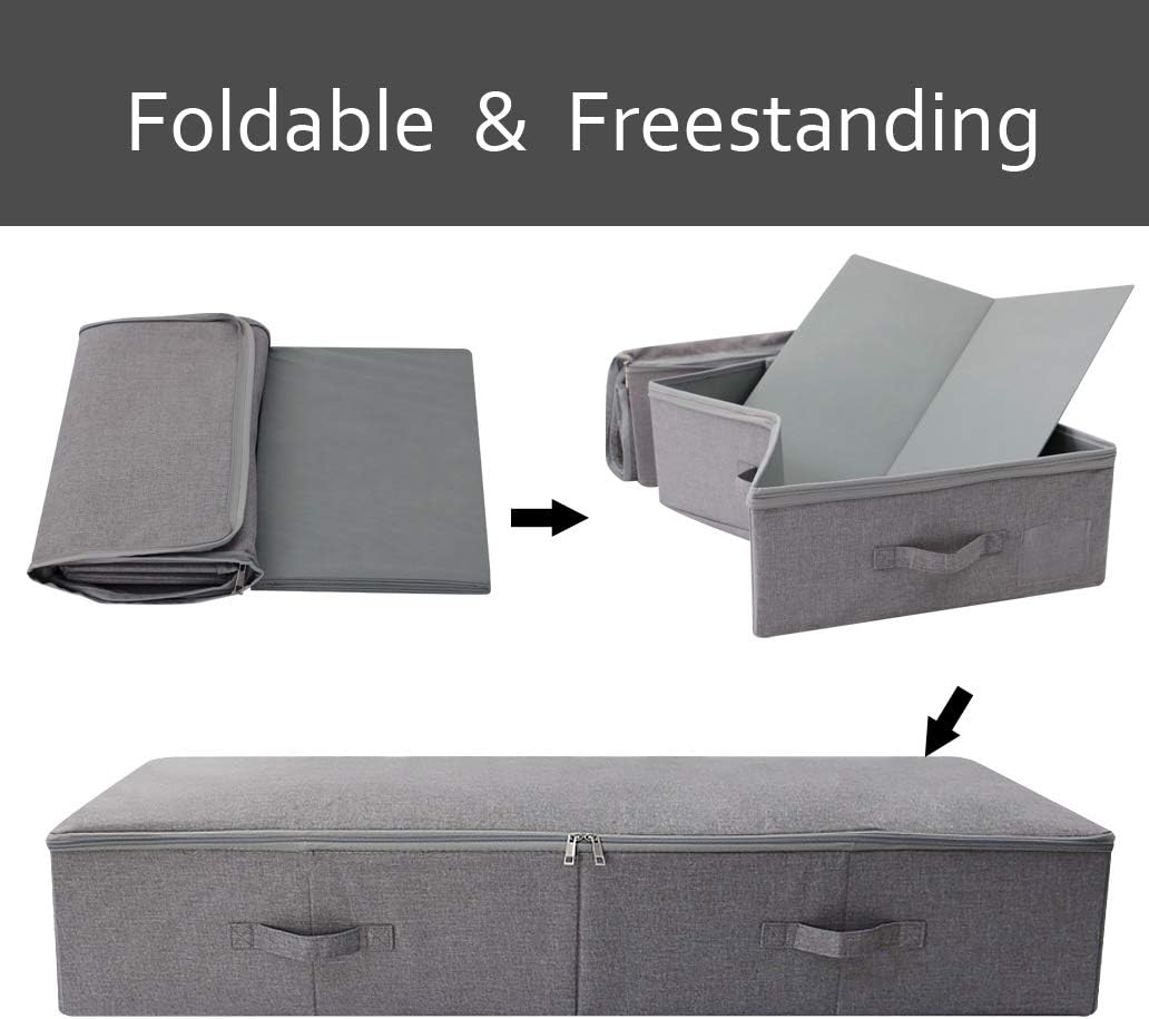 100 * 43 * 18cm Boden Schuhe Lagerung Organizer Behälter mit Deckel, staubdicht und atmungsaktiv, st