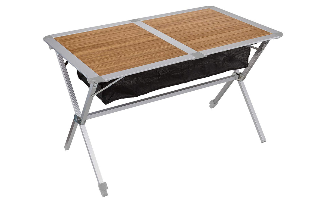 BERGER Nera Klapptisch 115 x 75 cm | Klappbarer Campingtisch mit rollbarer Tischplatte | Wetterfeste