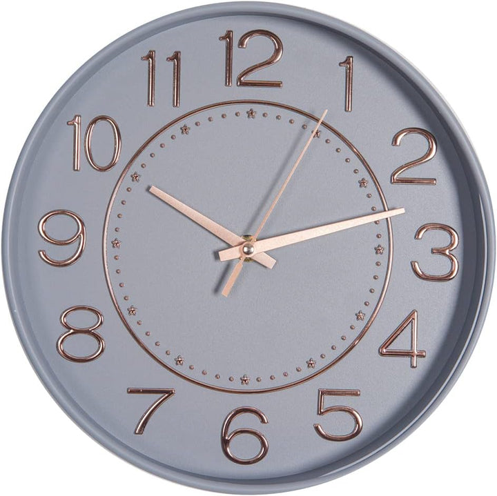 HZDHCLH Kinder Wanduhr Funk-Wanduhr,25cm Wanduhr Kinder Lautlos Funkuhr,Zeit Automatische Umstellung