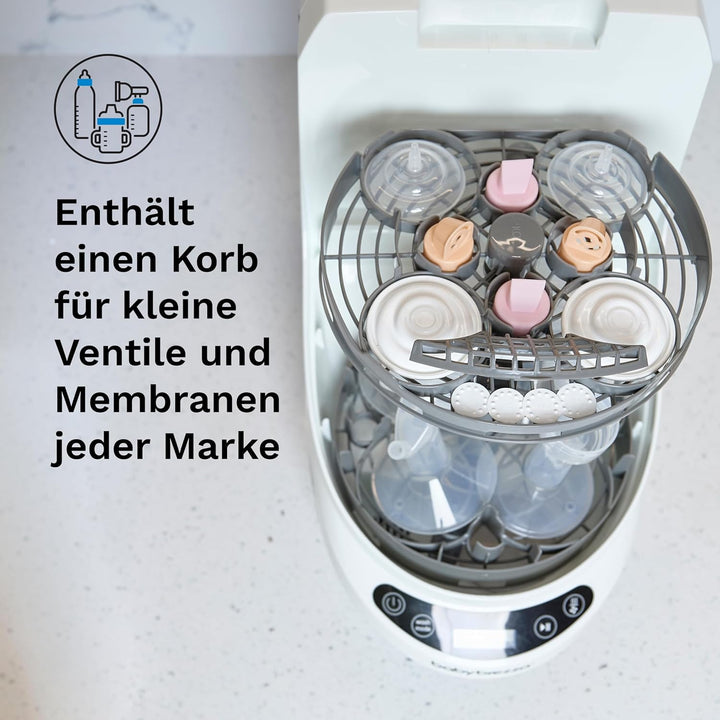 Baby Brezza Bottle Washer Pro Einsatz für Milchpumpen – Kompatibel mit Wearables, Sammelbehältern, V