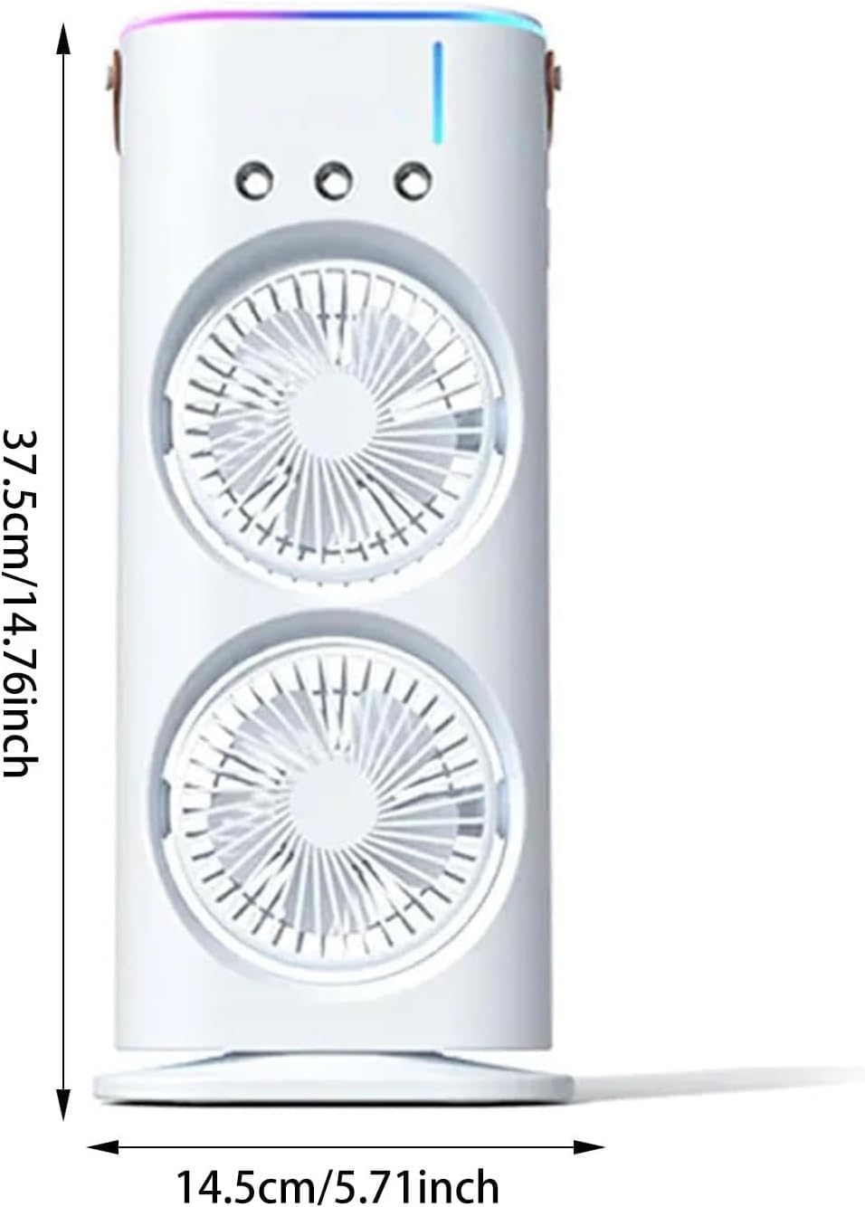 Tragbare Klimaanlage Fan, 4 in 1 Personal Mini Cooling Fan mit Wassernebel Spray, 3 Geschwindigkeite