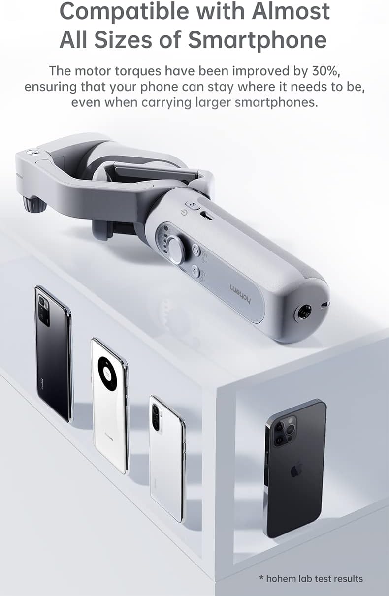 Smartphone hohem Gimbal Stabilisator iSteady XE, Faltbarer Handy, mit Gesichts/Objektverfolgung, iPh