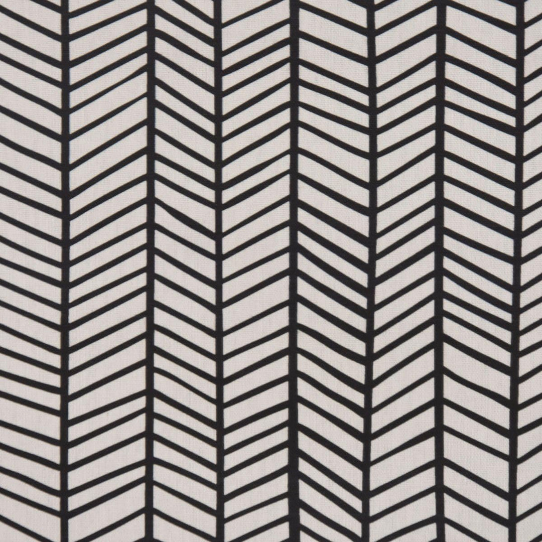 SCHÖNER LEBEN. Zugluftstopper Fischgrätmuster abstrakt weiss schwarz, Auswahl:80cm Länge ca. 80x15x1