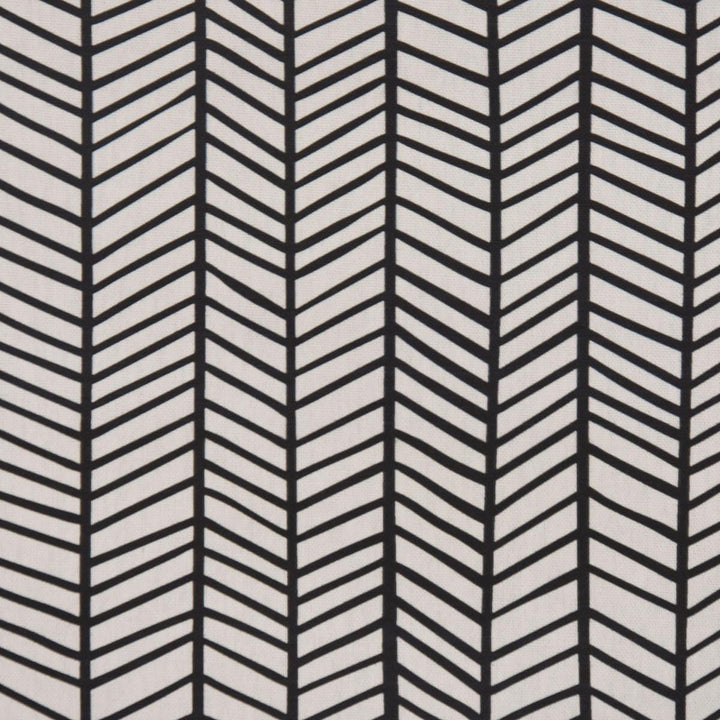 SCHÖNER LEBEN. Zugluftstopper Fischgrätmuster abstrakt weiss schwarz, Auswahl:80cm Länge ca. 80x15x1