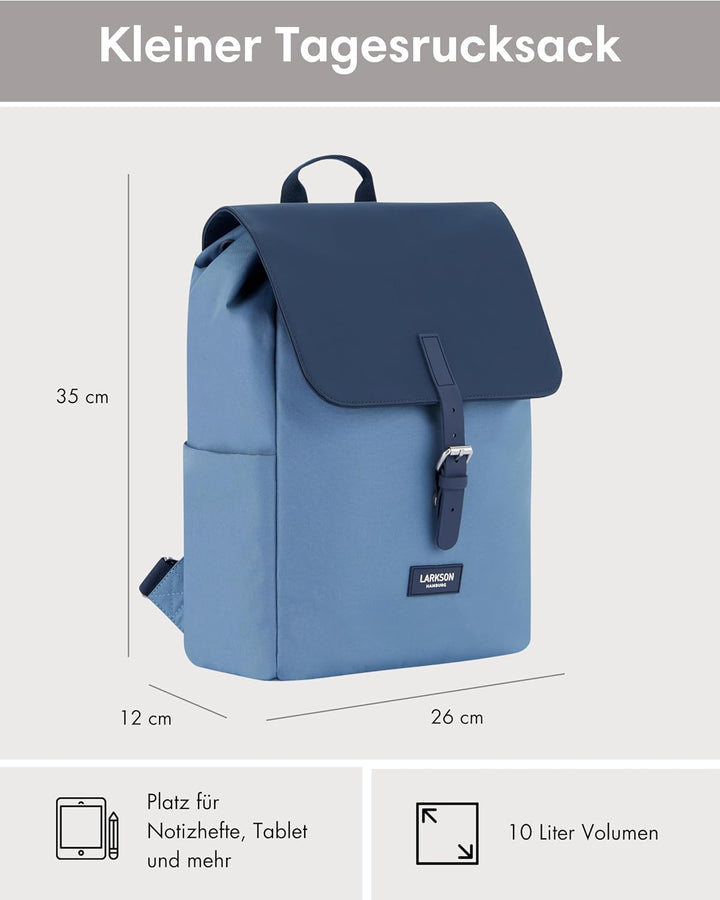 LARKSON Rucksack Damen Klein Blau – Ida Blau Multi, Blau Multi