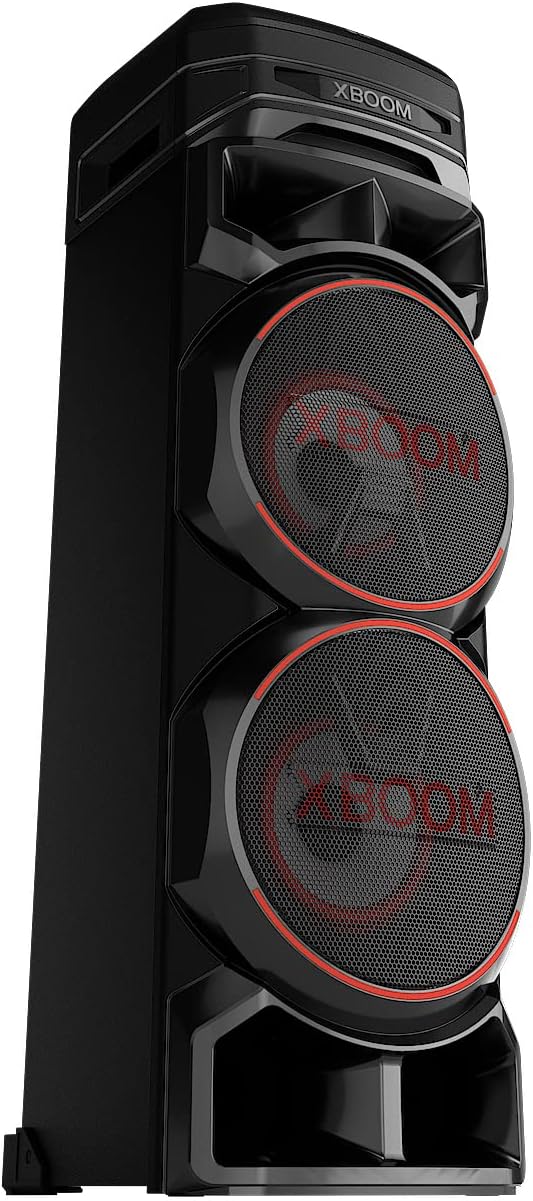 LG XBOOM RNC9, 2-Wege-Soundsystem mit 4 Lautsprechern (Dolby Audio, Karaoke- & DJ-Funktionen, Beleuc