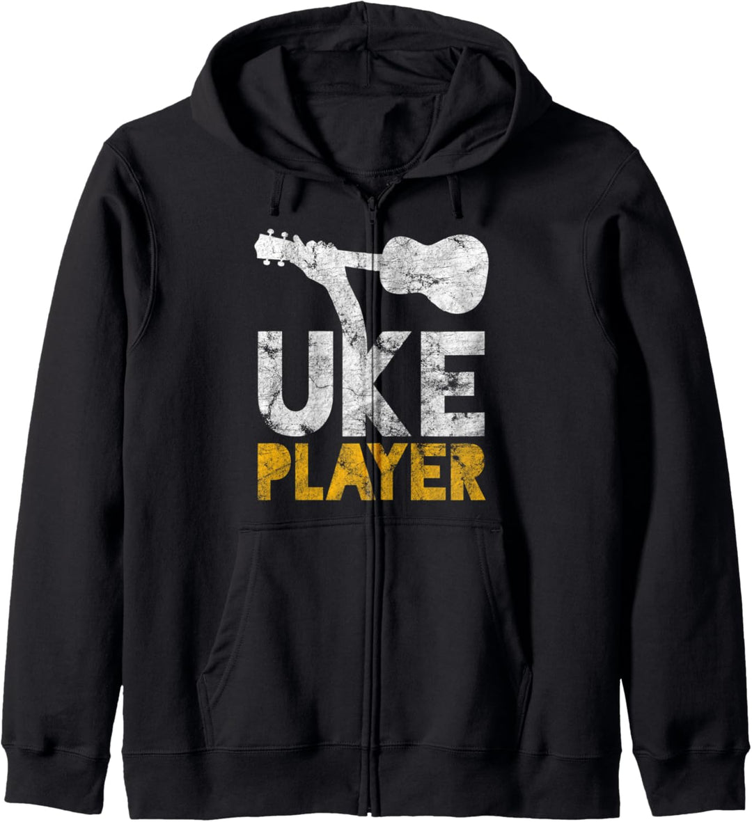 Uke Spieler Musik Gitarrist Uke Akustik Musikinstrument Kapuzenjacke