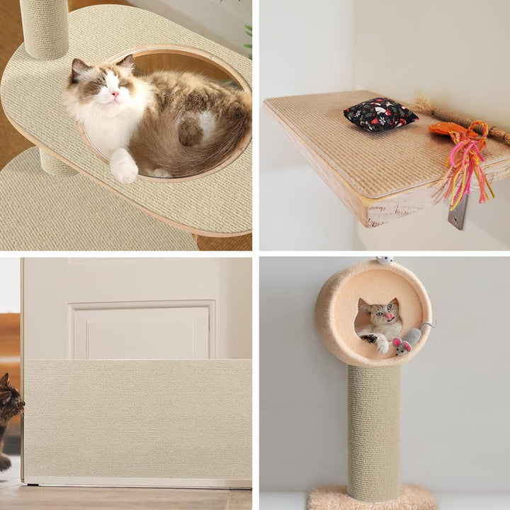 [200cmx40cm] Selbstklebend Kratzteppich Katze Wand,Kratzmatte Katze,Kratzbretter Wand,Kratzbrett Kat