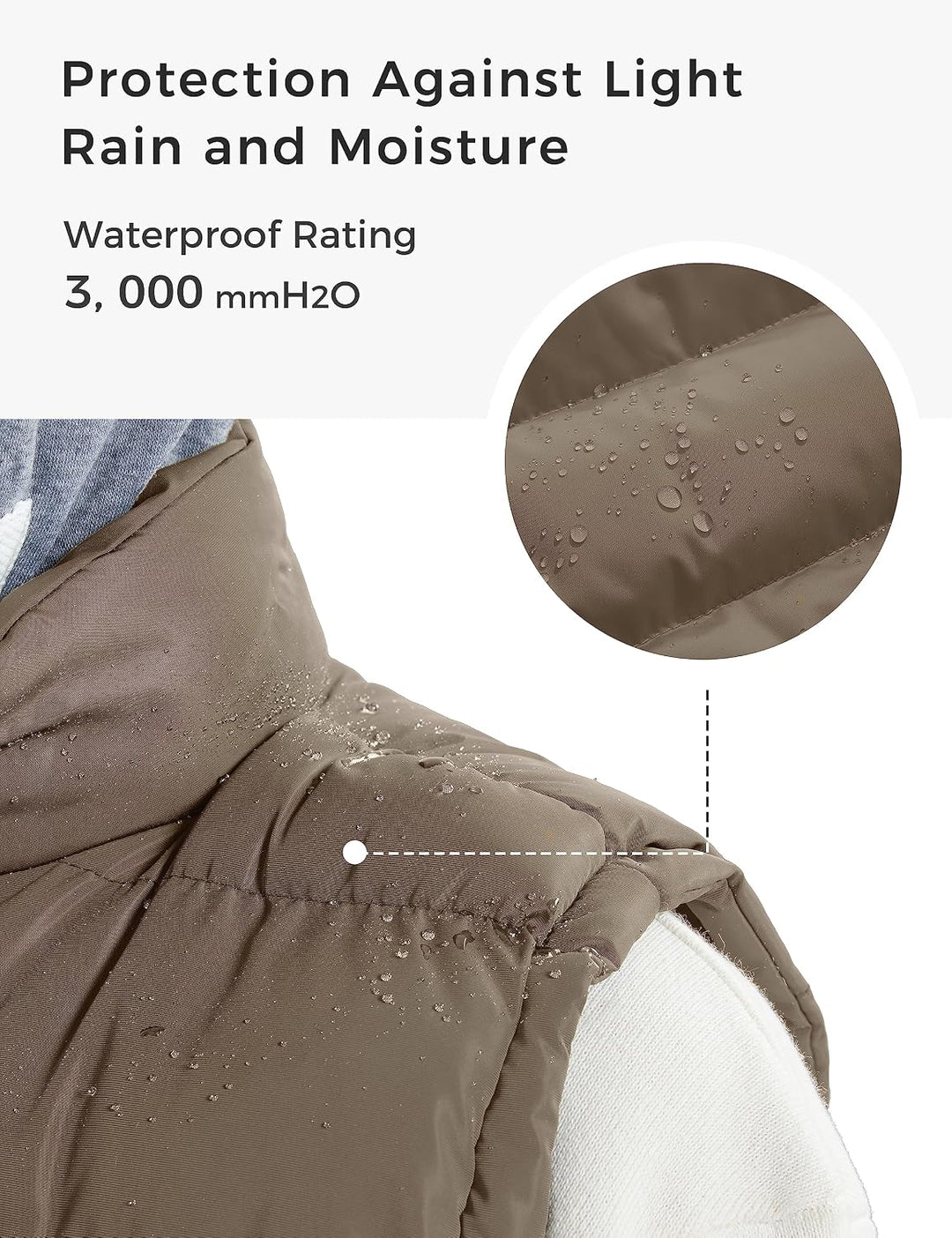 ZSHOW Herren Winter Weste Gesteppte Polsterung Puffer Ärmellos Jacke Warme Outdoor Weste Körperwärme