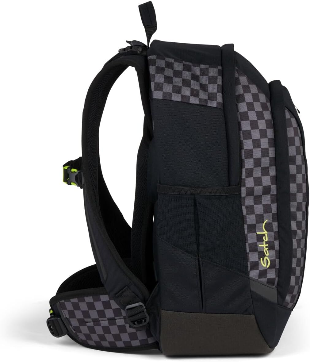 Satch Air Light Edition Schulrucksack Set 3tlg. inkl. Pencil Slider und Sportbeutel Dark Skate, Dark
