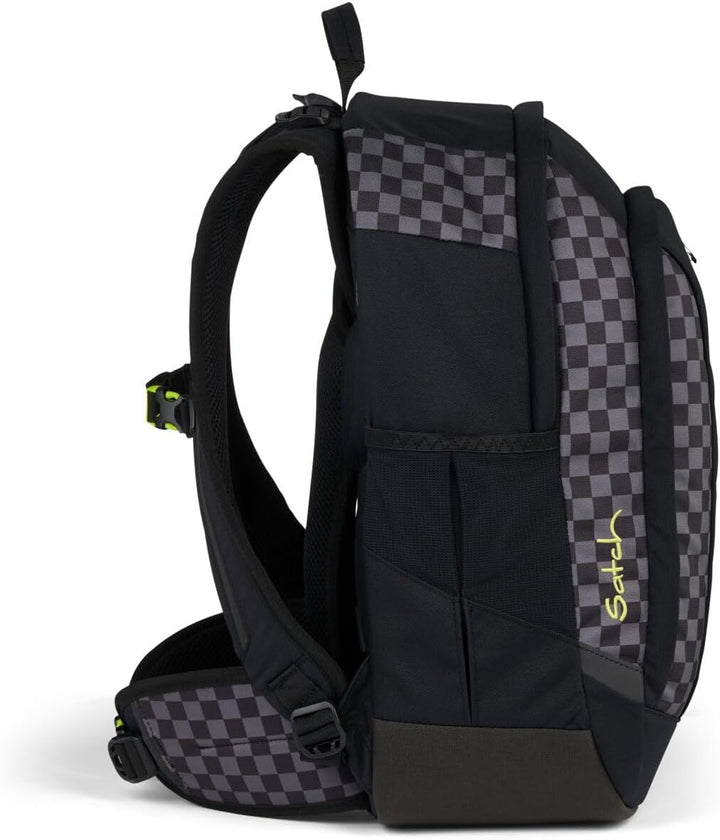 Satch Air Light Edition Schulrucksack Set 3tlg. inkl. Pencil Slider und Sportbeutel Dark Skate, Dark