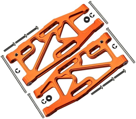 G.P.M. HPI Bullet 3.0 Nitro & Bullet Flux Tuning Teile Aluminium Rear Suspension Arm - 1Pr Set Orang
