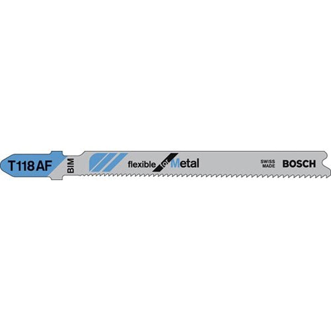 Bosch Professional 25x Stichsägeblatt T 118 AF Flexible for Metal (für Stahlbleche, Zubehör Stichsäg