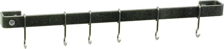 Enclume Premier 24-Inch Utensil Bar Wall Pot Rack, Hammered Steel, Hammered Steel