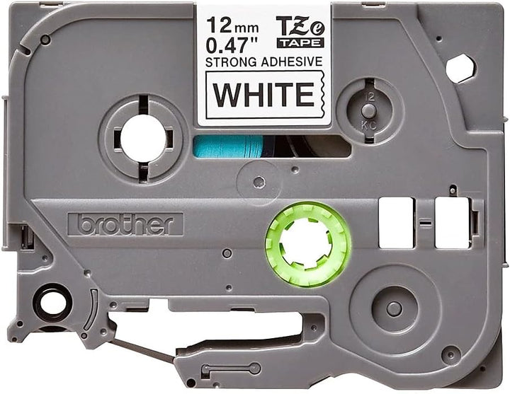 Brother TZe-S231 P-touch Schriftband (12 mm, extra-stark klebend, 8 m lang, laminiert, u.a. für Brot