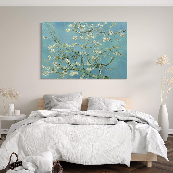 Printed Paintings Leinwand (80x60cm): Vincent Van Gogh - Mandelbaumzweige (1890) 80x60 cm, 80x60 cm