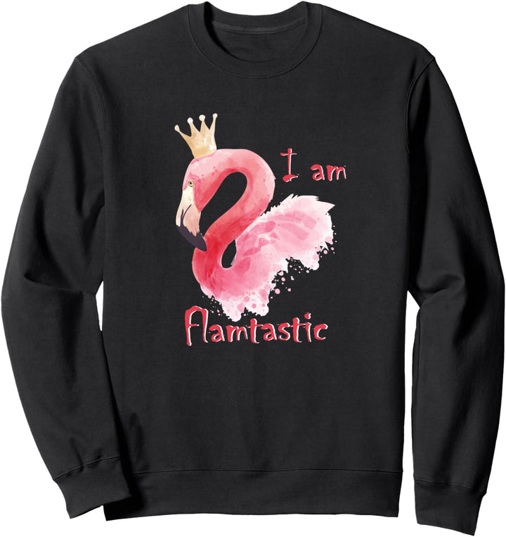 I'm Flamtastic Lustiges Pinker Flamingo Damen Sweatshirt
