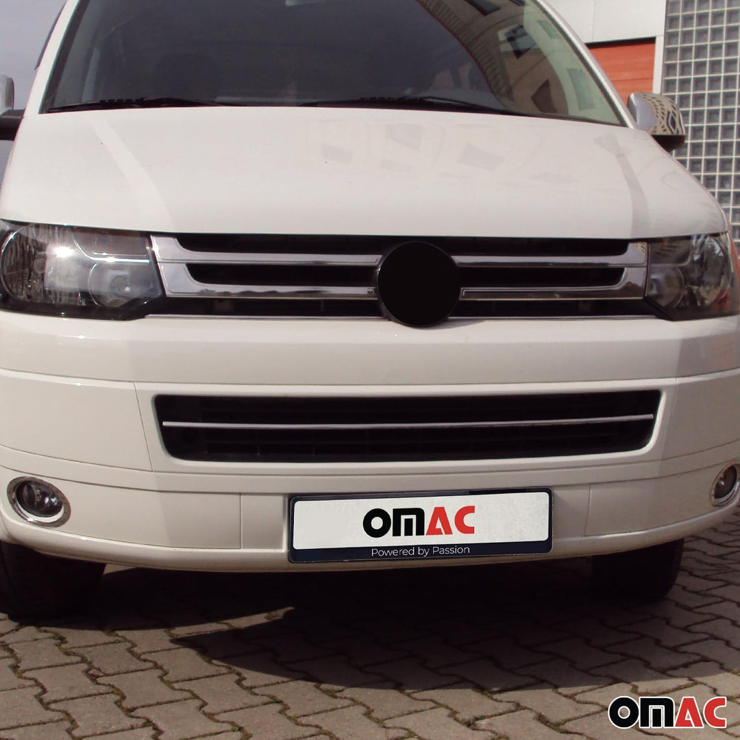 Frontspoilerlippe Stossstangen Zierleiste Kompatibel mit VW T5 Caravelle 2010-2015 | Chromleiste 3 t