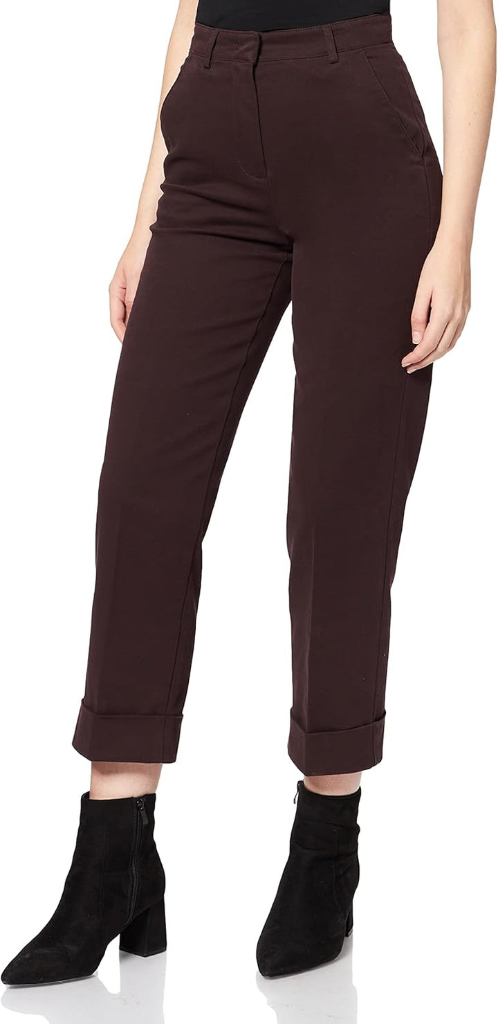 Sisley Damen Pants 44 Dark Brown 0g3, 44 Dark Brown 0g3