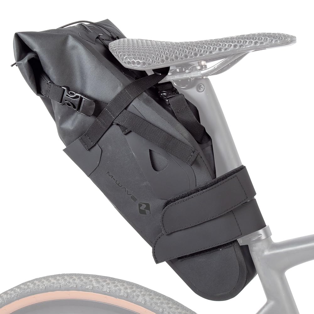 M-Wave Satteltasche Rough Ride II Saddle L Fahrradtasche Sattel, Schwarz