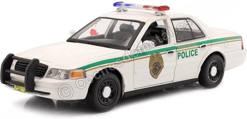 Greenlight Ford Crown Victoria Interceptor Miami Police 2001 weiss Dexter Modellauto 1:24 Collectibl