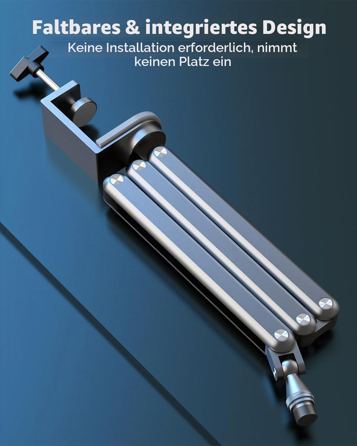 FULAIM Aluminium Mikrofon Arm kompatibel mit RODE Mikrofon, Einstellbarer Mikrofonständer für Shure