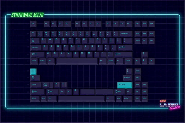 DROP + MiTo GMK Laser Custom Mechanical Keyboard Keycap Set - 120 Tasten, Doubleshot, Cherry Profile