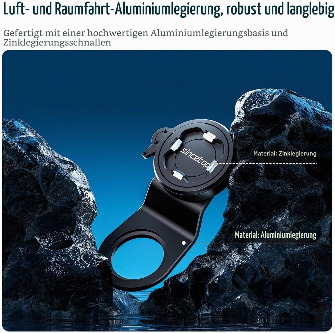 sincetop Fahrrad-Handyhalterung, Mountainbike-Vorbau Handyhalter, universelle Aluminium-Lenkerhalter